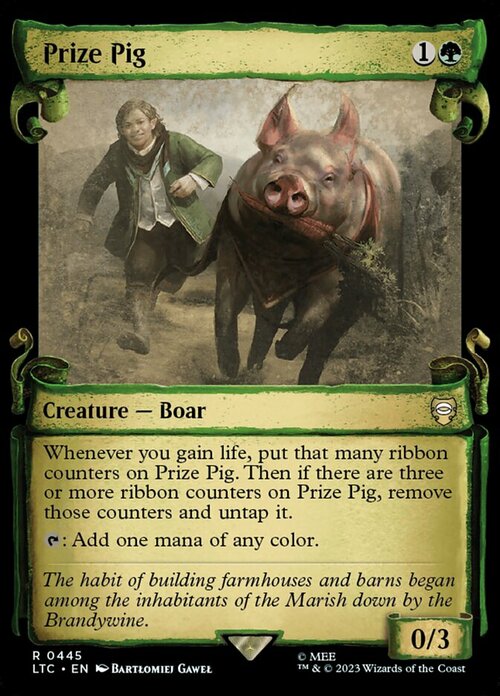 Prize Pig Card Front
