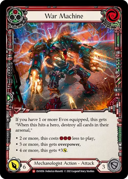 War Machine Card Front
