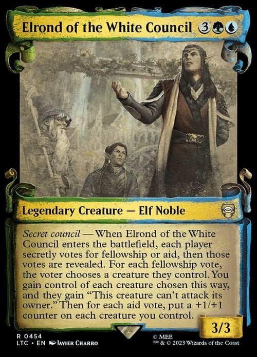 Elrond del Bianco Consiglio Card Front