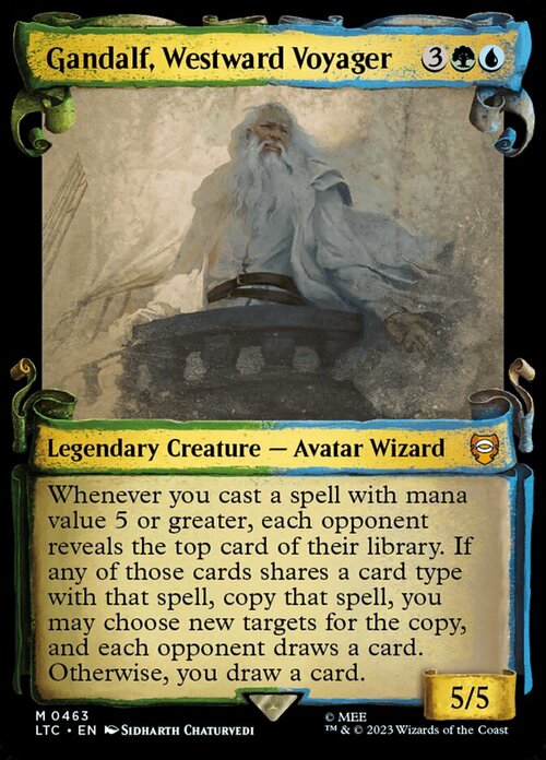 Gandalf, Viaggiatore a Ovest Card Front