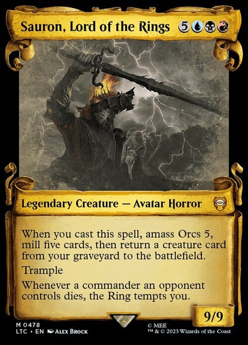 Sauron, Signore degli Anelli Card Front