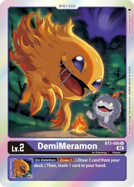 DemiMeramon Card Front