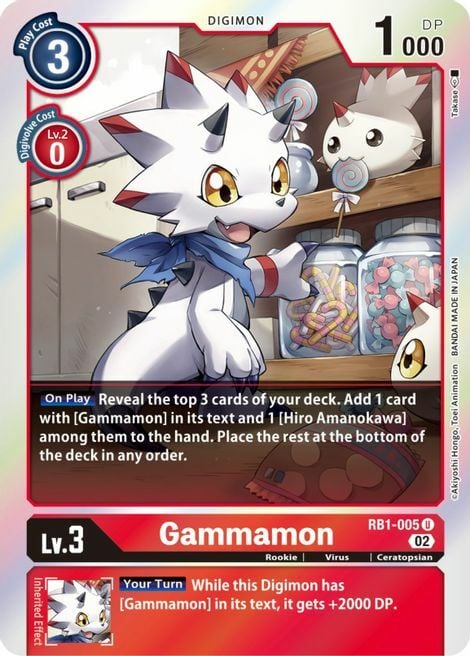 Gammamon Card Front