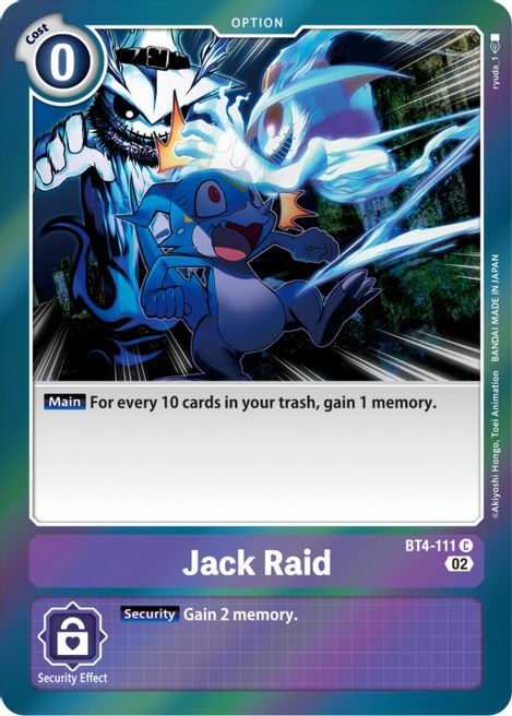 Jack Raid Card Front