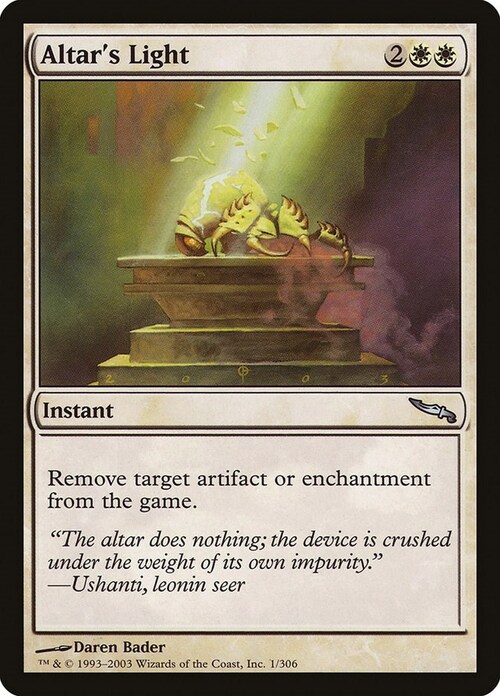 Altar's Light Card Front