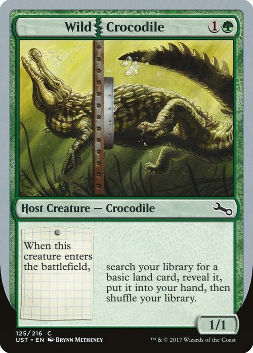 Wild Crocodile Card Front