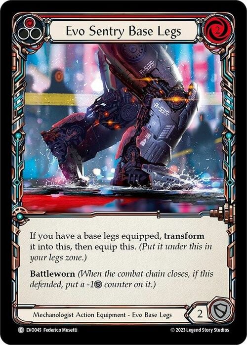 Evo Sentry Base Legs Card Front