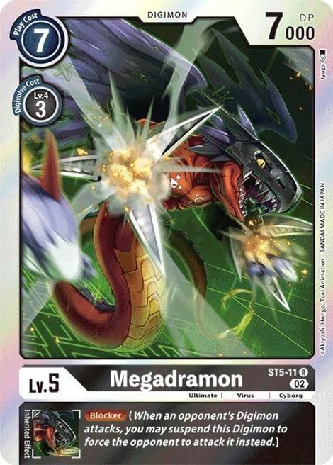Megadramon Card Front