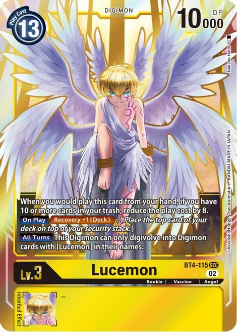 Lucemon Card Front