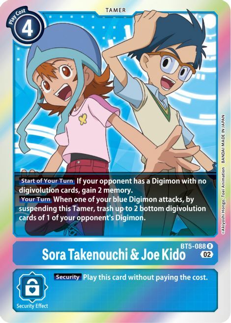 Sora Takenouchi & Joe Kido Card Front