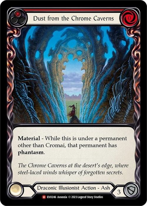 Dust from the Chrome Caverns Card Front