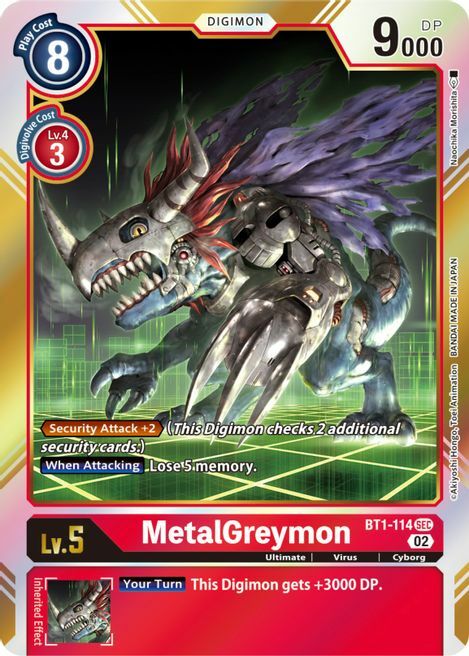 MetalGreymon Card Front