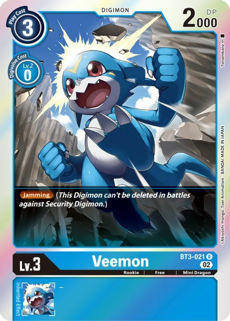 Veemon Card Front