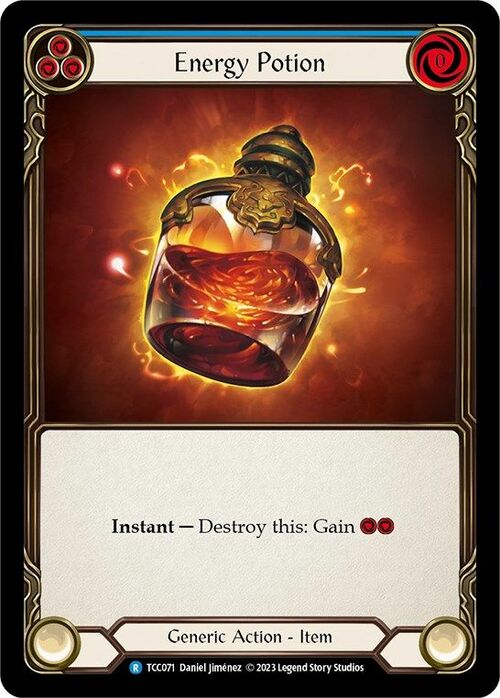 Energy Potion Card Front