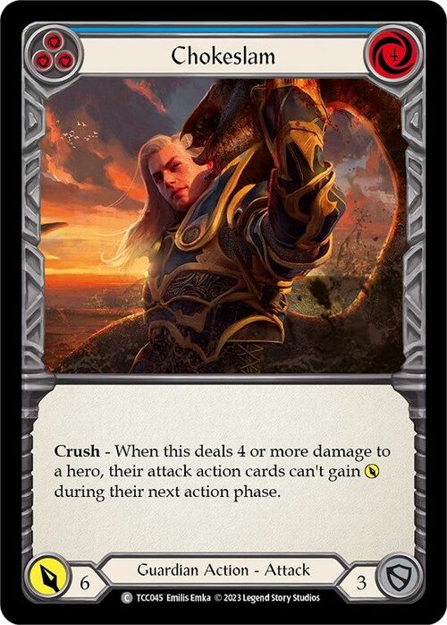 Chokeslam - Blue Card Front