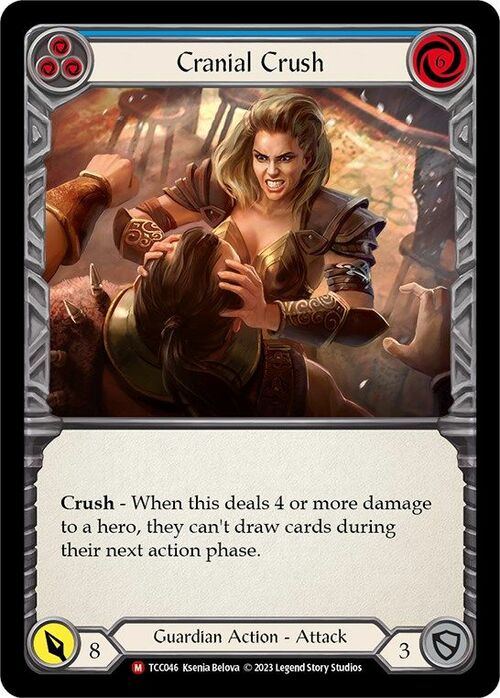 Cranial Crush - Blue Card Front
