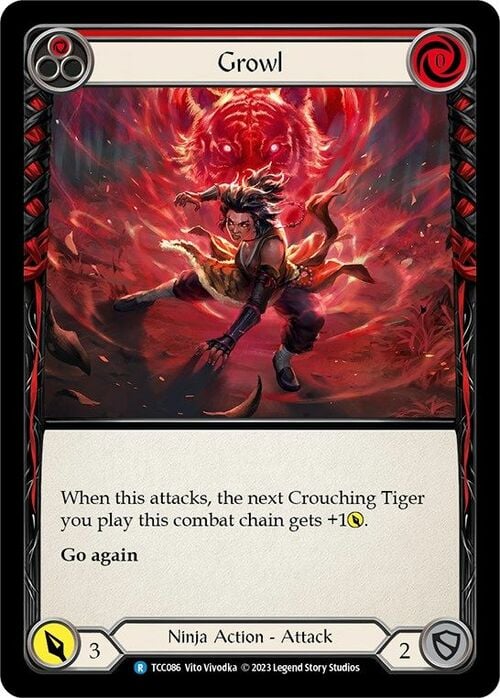 Growl - Red Card Front