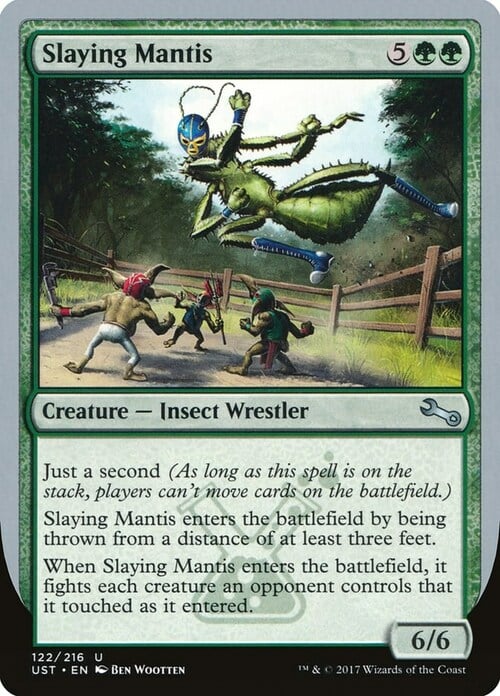 Slaying Mantis Card Front