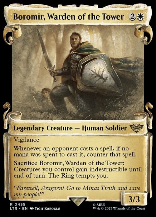 Boromir, Warden of the Tower Card Front