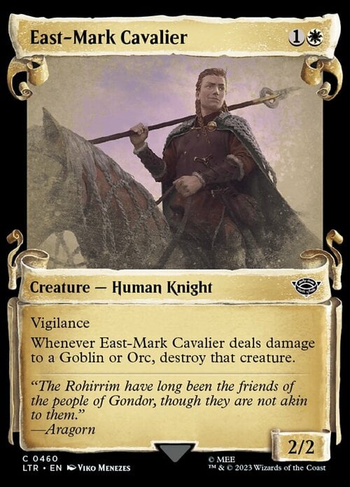 Cavaliere del Mark dell'Est Card Front