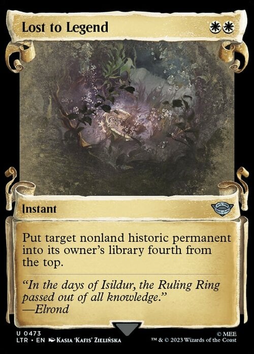 Lost to Legend Card Front