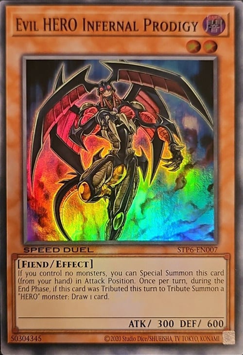 Evil HERO Infernal Prodigy Card Front