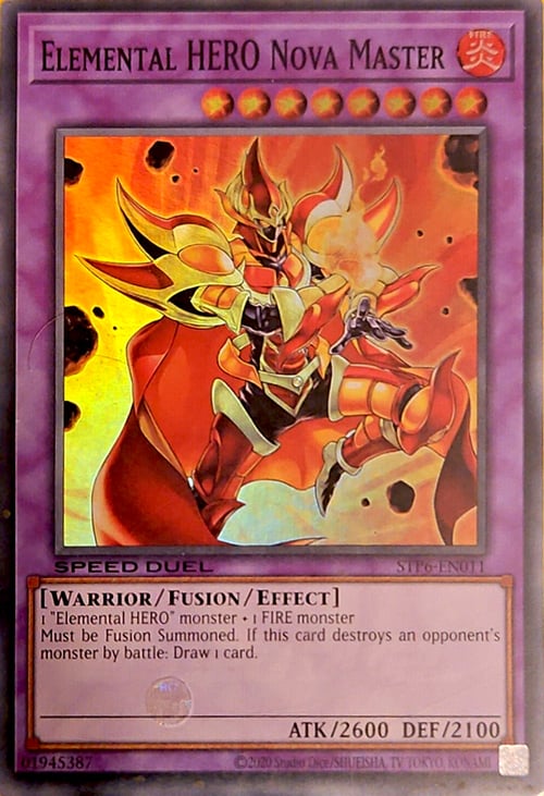 Elemental HERO Nova Master Card Front