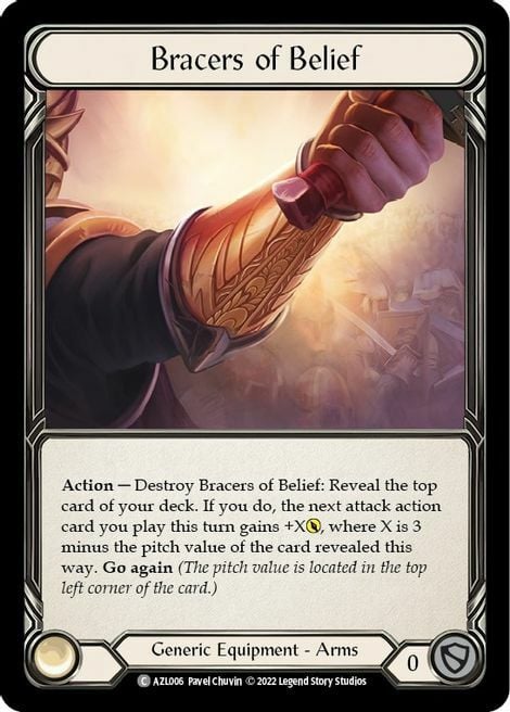Bracers of Belief Card Front