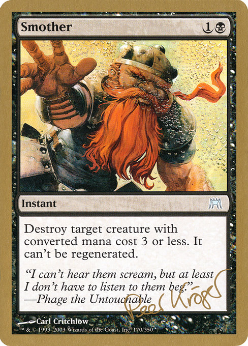 Smother WCD 2003: Peer Kröger | Magic | CardTrader