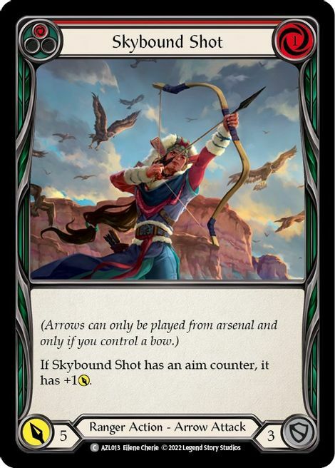 Skybound Shot - Red Card Front