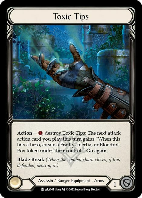 Toxic Tips Card Front