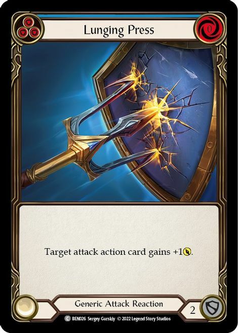 Lunging Press Card Front