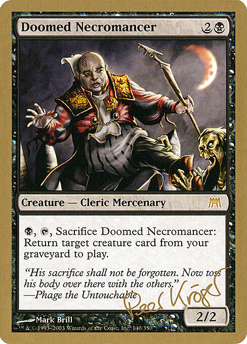 Doomed Necromancer Card Front