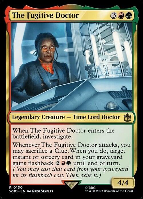 The Fugitive Doctor Card Front