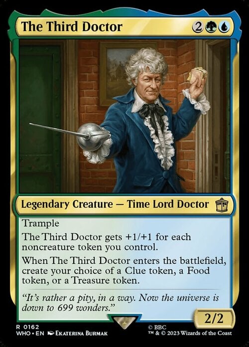 The Third Doctor Card Front