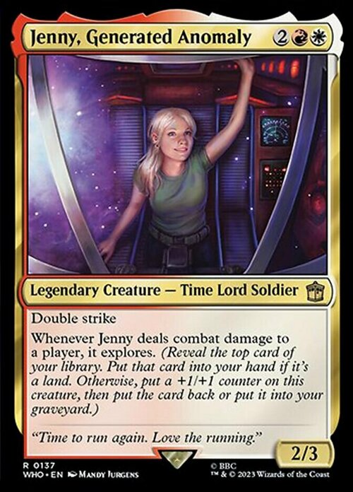 Jenny, Generated Anomaly Card Front
