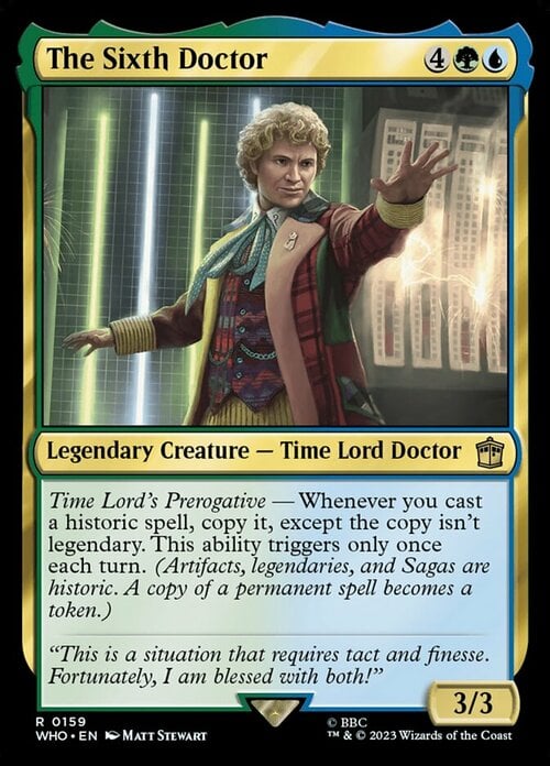 The Sixth Doctor Card Front
