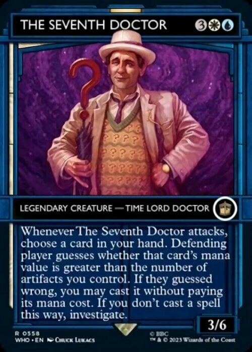 The Seventh Doctor Card Front