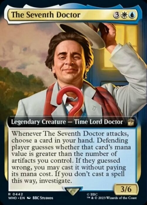 The Seventh Doctor Card Front
