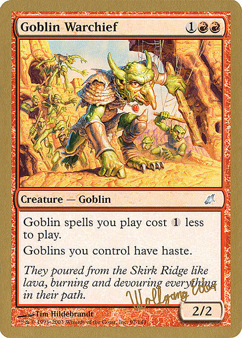 Goblin Warchief Card Front