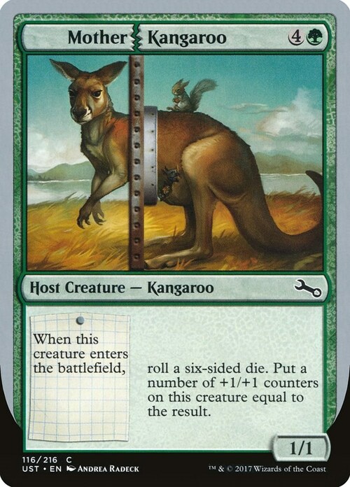 Mother Kangaroo Card Front