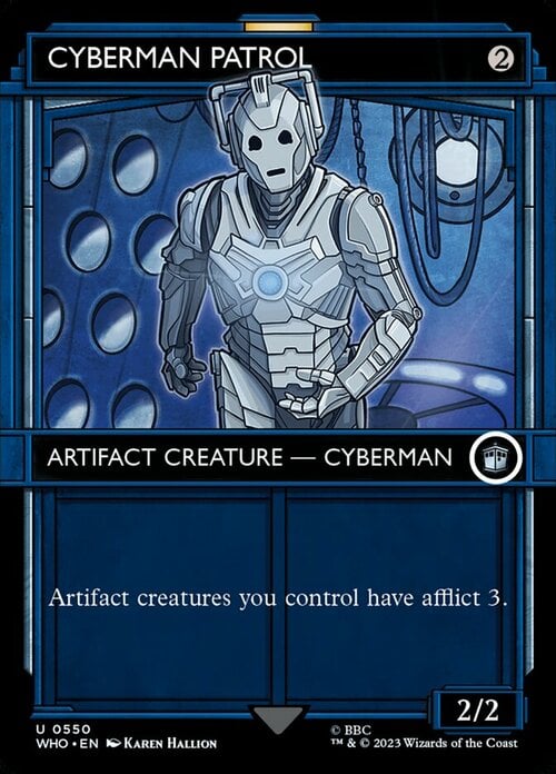 Cyberman Patrol Card Front