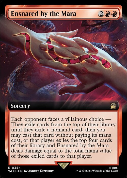 Ensnared by the Mara Card Front