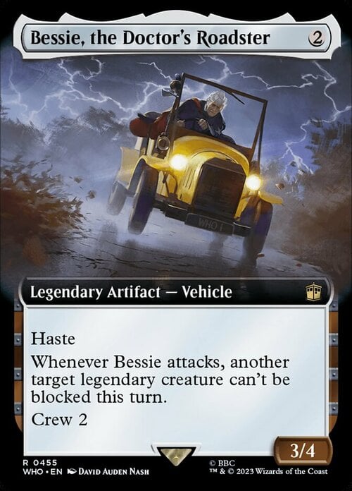 Bessie, the Doctor's Roadster Card Front