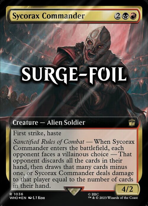 Sycorax Commander Card Front