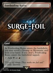 Foreboding Ruins · Extended Art | Surge Foil 1087