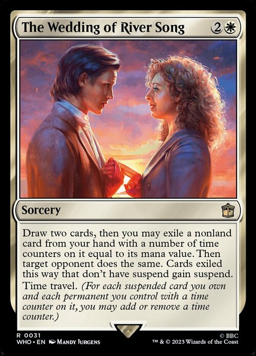 The Wedding of River Song Card Front
