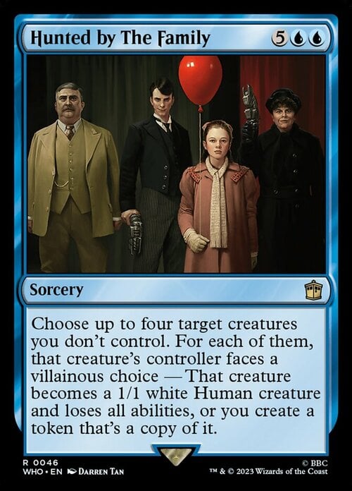 Hunted by The Family Card Front