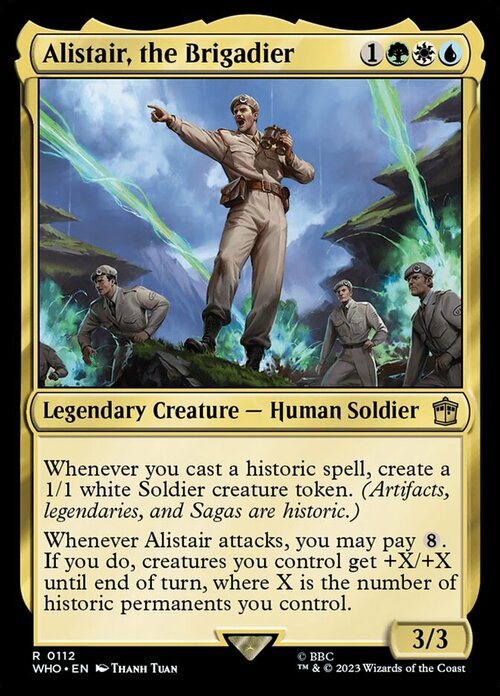 Alistair, the Brigadier Card Front