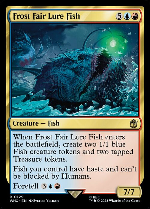 Frost Fair Lure Fish Card Front